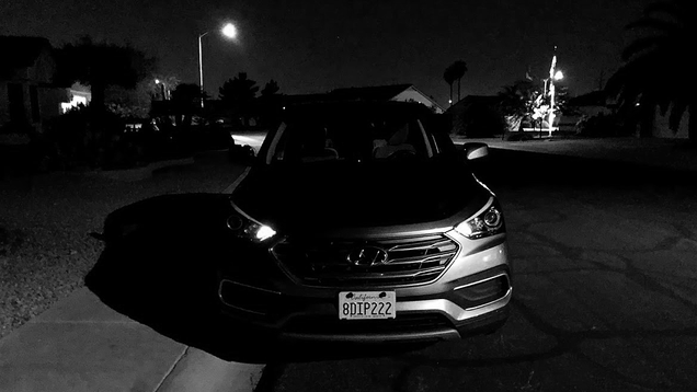 Image title: A poor example of a night shot reduced to B&W.